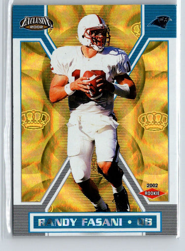 2002 Pacific Exclusive #23 Randy Fasani Gold V31