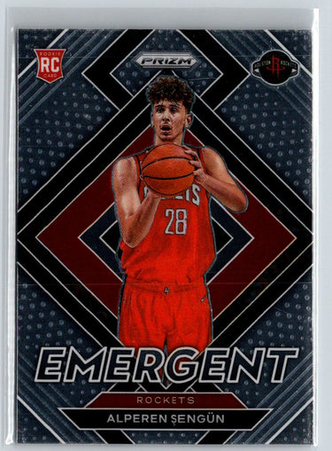 2021-22 Panini Prizm #28 Alperen Sengun Emergent Prizms Silver V31