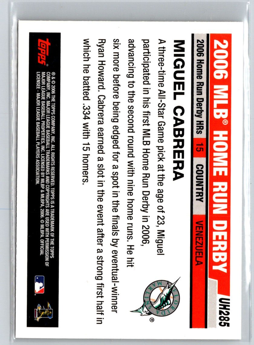 2006 Topps Updates & Highlights #UH285 Miguel Cabrera V31