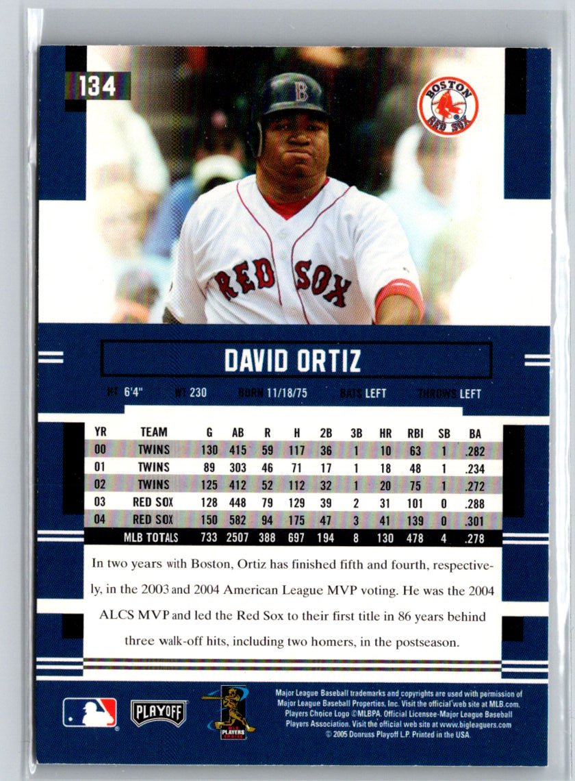 2005 Playoff Prestige #134 David Ortiz V31