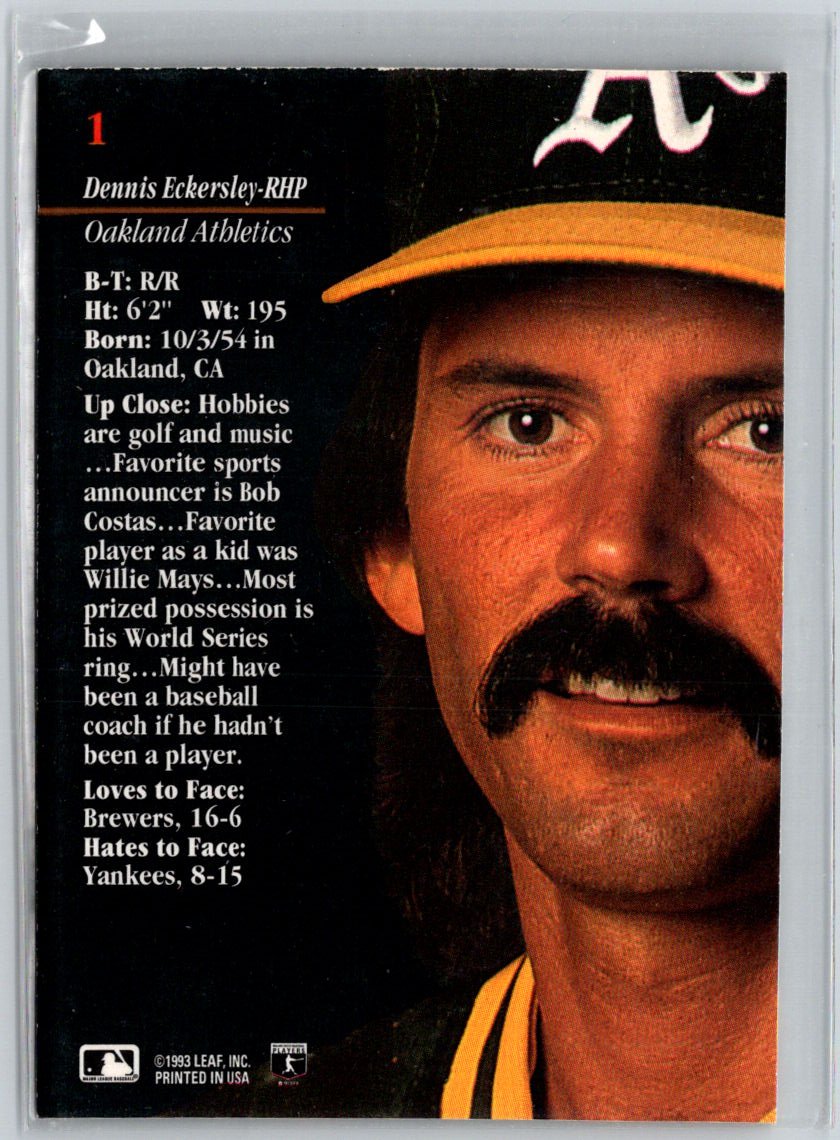 1993 Studio #1 Dennis Eckersley V32
