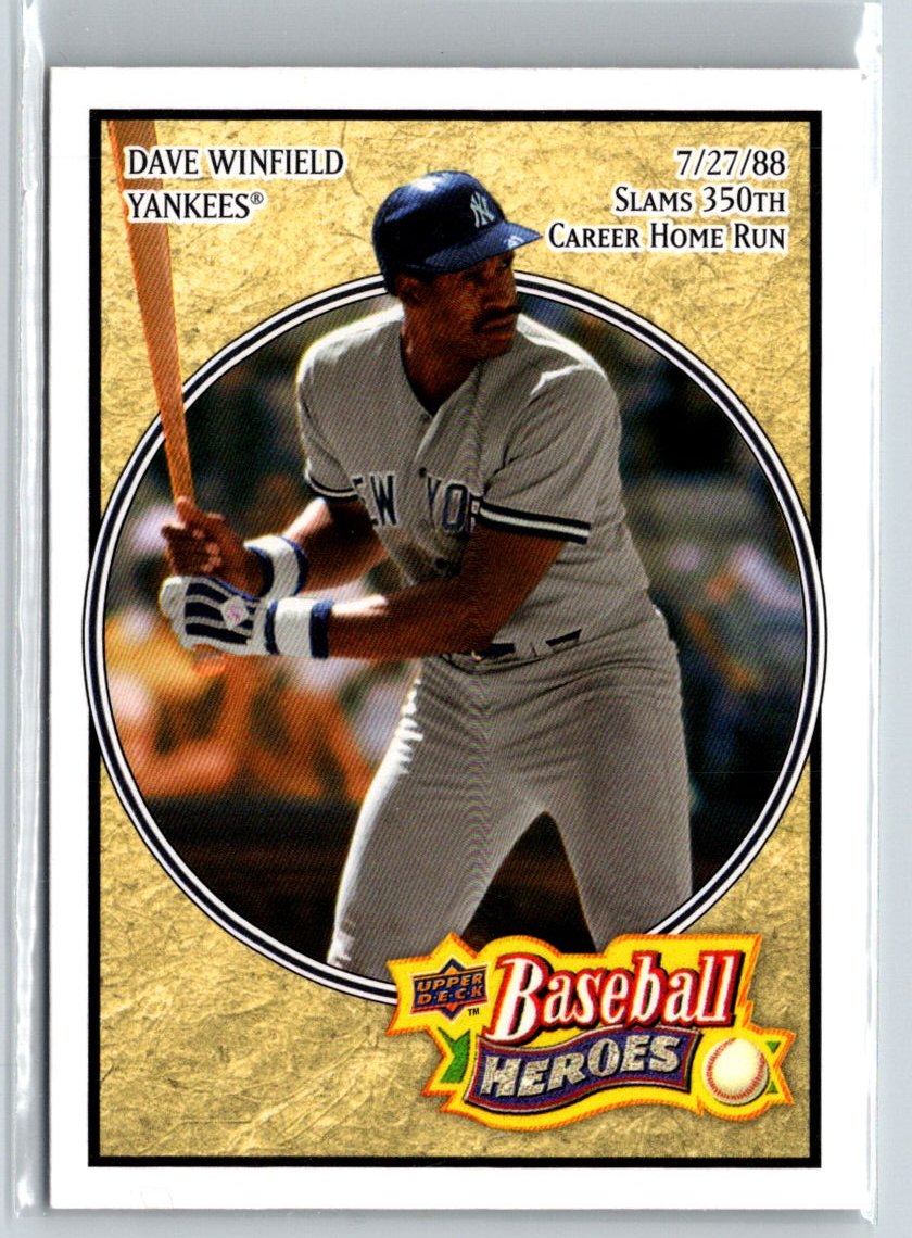 2008 Upper Deck Baseball Heroes #126 Dave Winfield V32