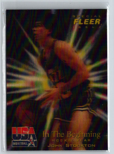 1996 Fleer USA #10 John Stockton V32