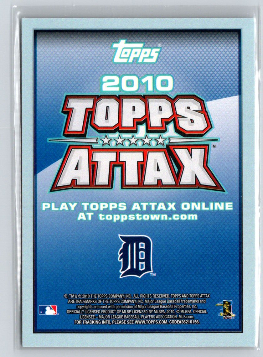2010 Topps #NNO Justin Verlander Attax Code Cards V33