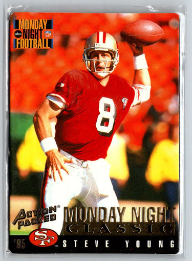 1995 Action Packed Monday Night Football #100 Steve Young V33