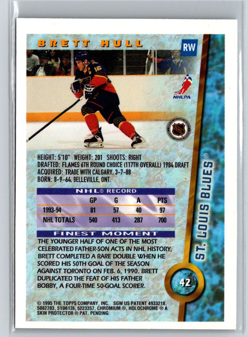 1995-96 Finest #10 Brett Hull V34