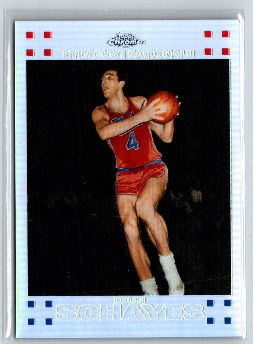2007-08 Topps Chrome #50 Dolph Schayes Refractors #/999 V35