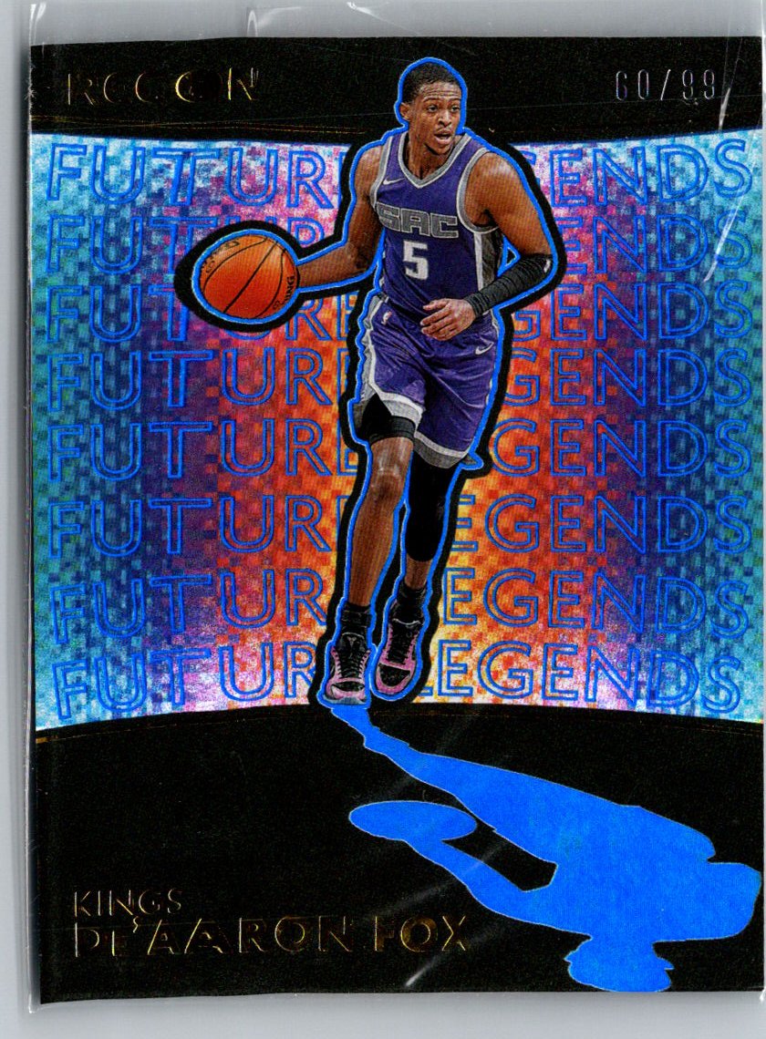 2020-21 Recon De'Aaron Fox Future Legends Blue #/99 V35