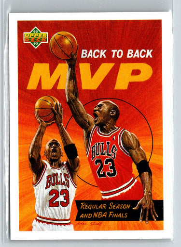 1991-92 Upper Deck Italian #107a Back-to-Back NBA MVP (Michael Jordan) V35