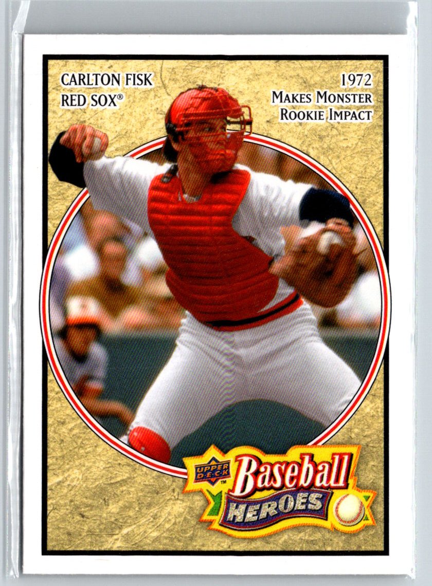 2008 Upper Deck Baseball Heroes #32 Carlton Fisk Beige #/299 V36