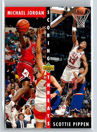 1992-93 Upper Deck #62b Michael Jordan / Scottie Pippen V36