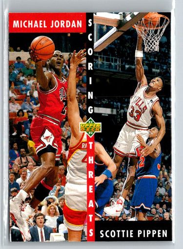 1992-93 Upper Deck #62b Michael Jordan / Scottie Pippen V37
