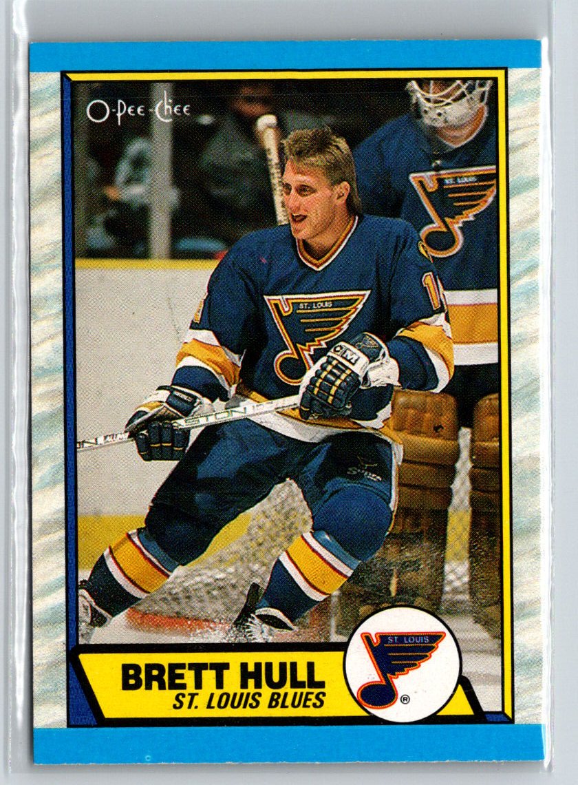 1989-90 O-Pee-Chee #186 Brett Hull V37