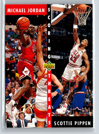 1992-93 Upper Deck #62b Michael Jordan / Scottie Pippen V38