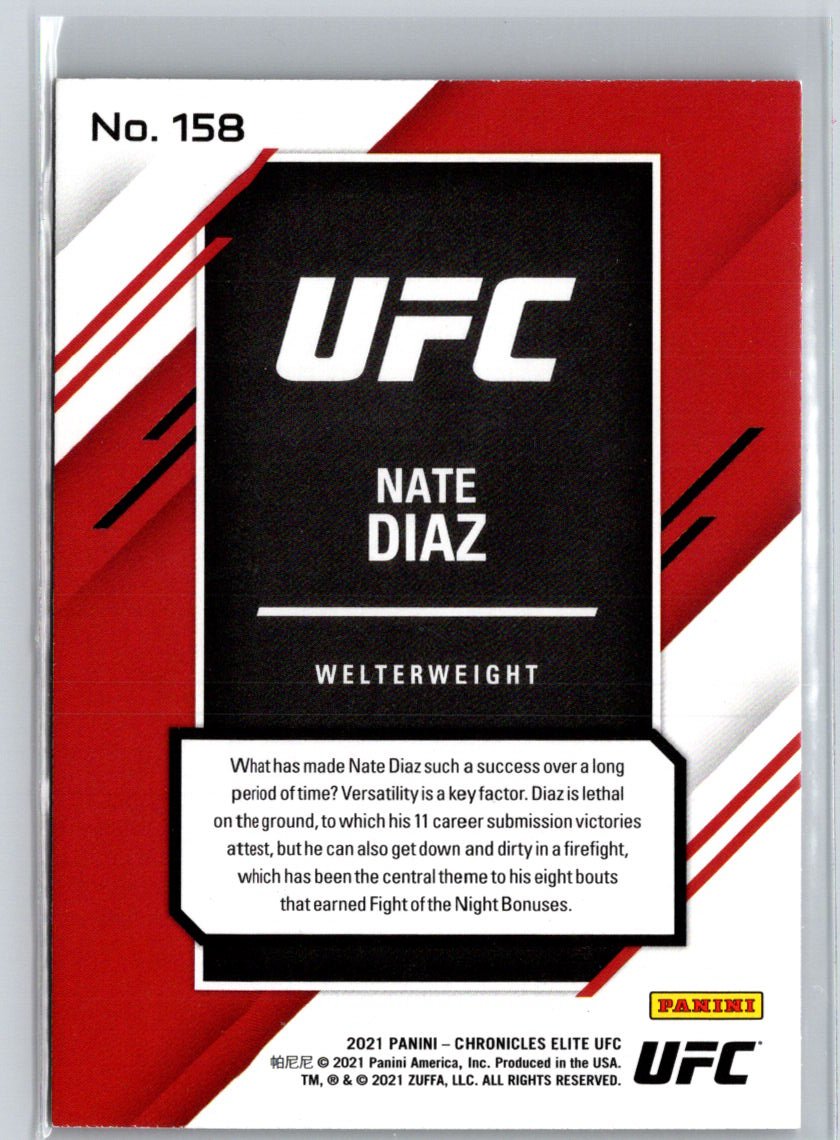 2021 Panini Chronicles UFC #158 Nate Diaz Pink V39