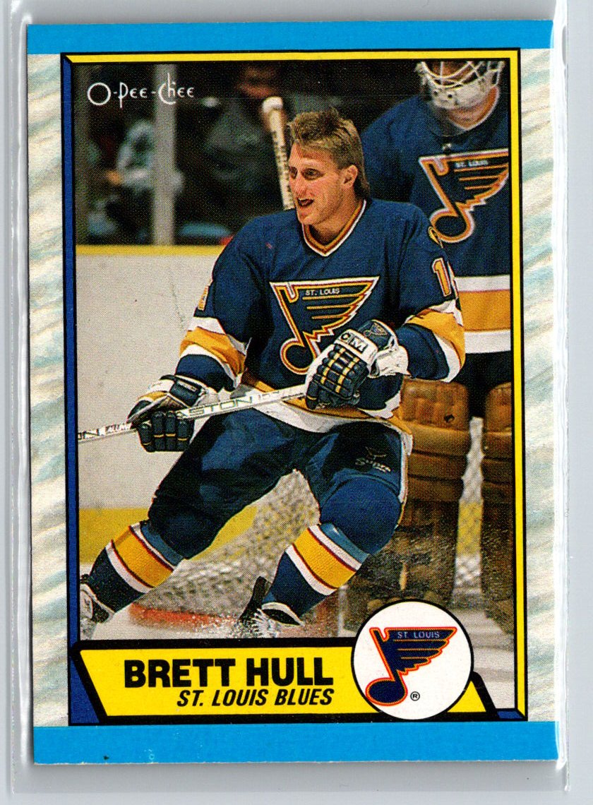 1989-90 O-Pee-Chee #186 Brett Hull V39
