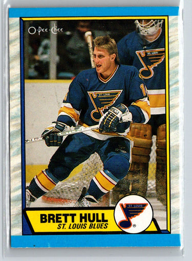 1989-90 O-Pee-Chee #186 Brett Hull V39