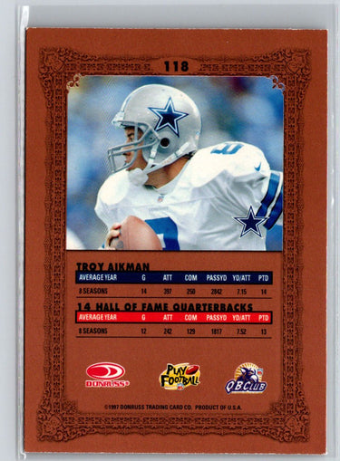 1997 Donruss Preferred #118 Troy Aikman V39