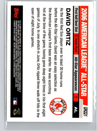 2006 Topps Updates & Highlights #UH221 David Ortiz V40