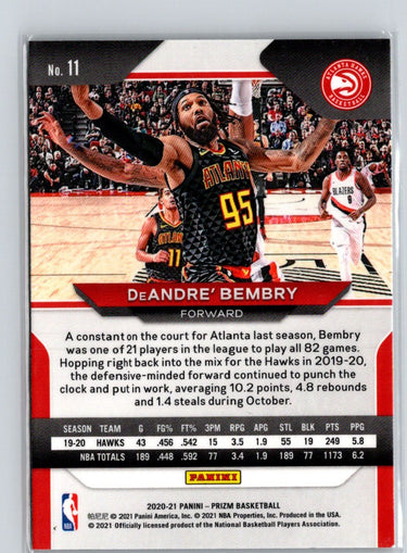 2020-21 Panini Prizm #11 DeAndre' Bembry V41