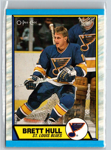 1989-90 O-Pee-Chee #186 Brett Hull V41