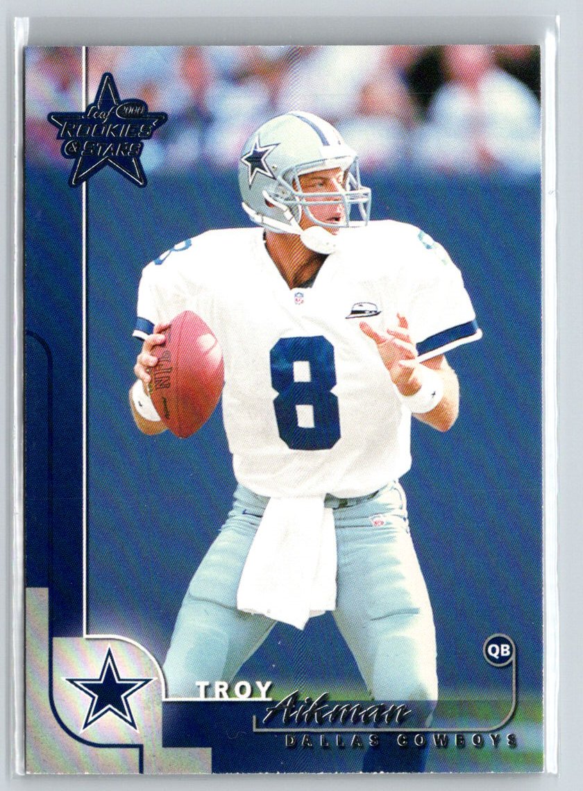2000 Leaf Rookies & Stars #24 Troy Aikman V42