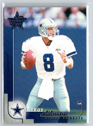 2000 Leaf Rookies & Stars #24 Troy Aikman V42
