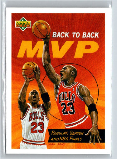 1991-92 Upper Deck Italian #107a Back-to-Back NBA MVP (Michael Jordan) V42