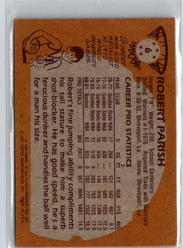 1981-82 Topps #6 Robert Parish V43