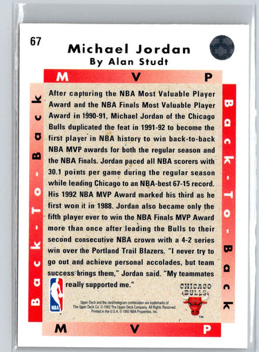 1992-93 Upper Deck #67 Michael Jordan V43