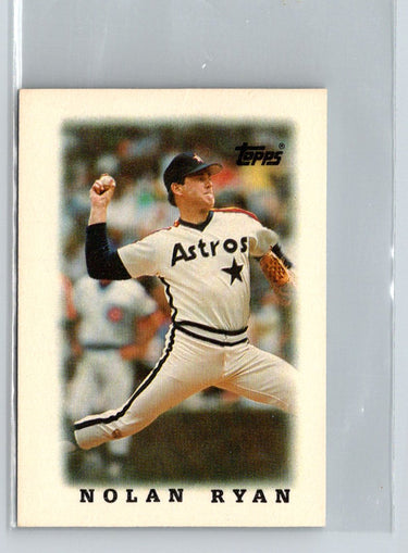 1988 Topps Major League Leaders Minis #50 Nolan Ryan V44