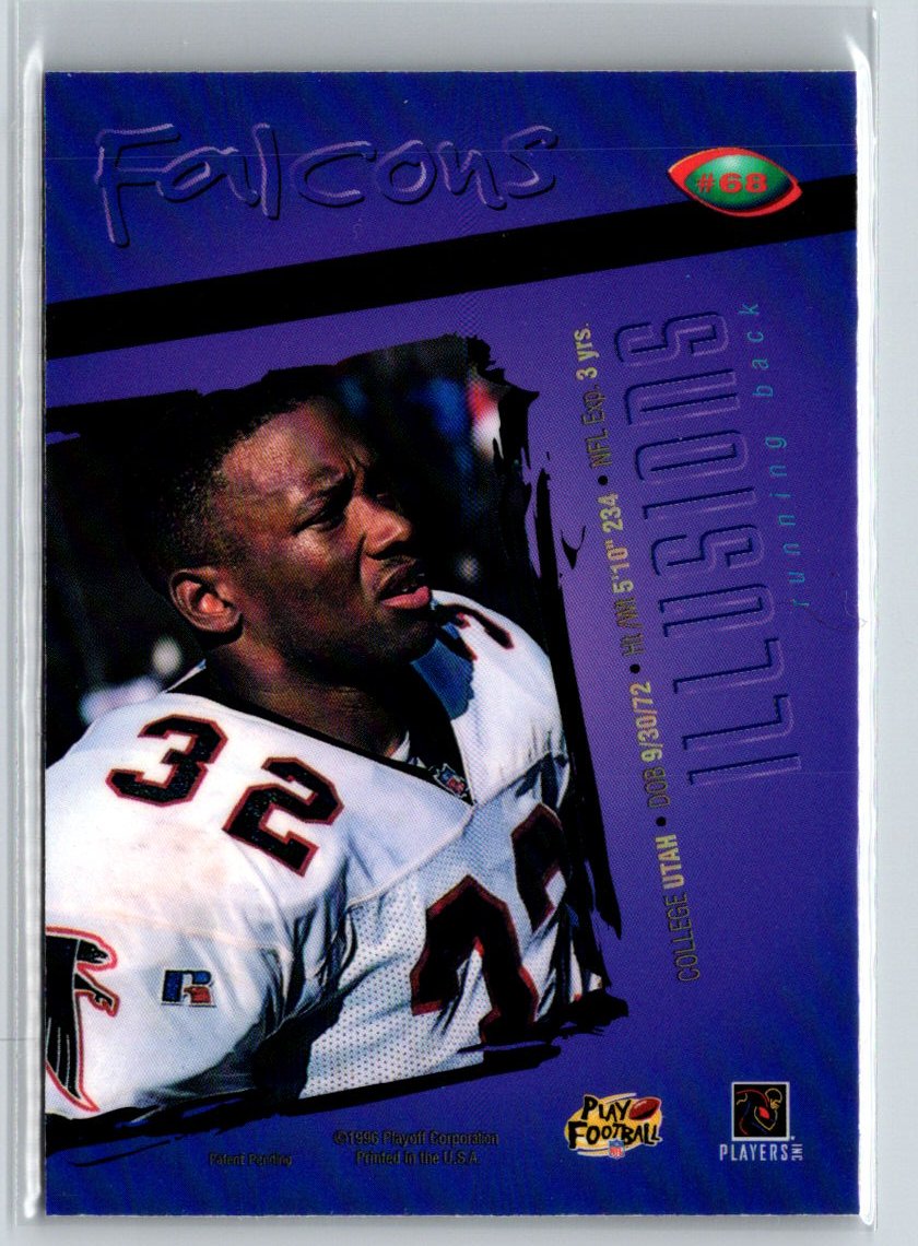 1996 Playoff Illusions #68 Jamal Anderson V45
