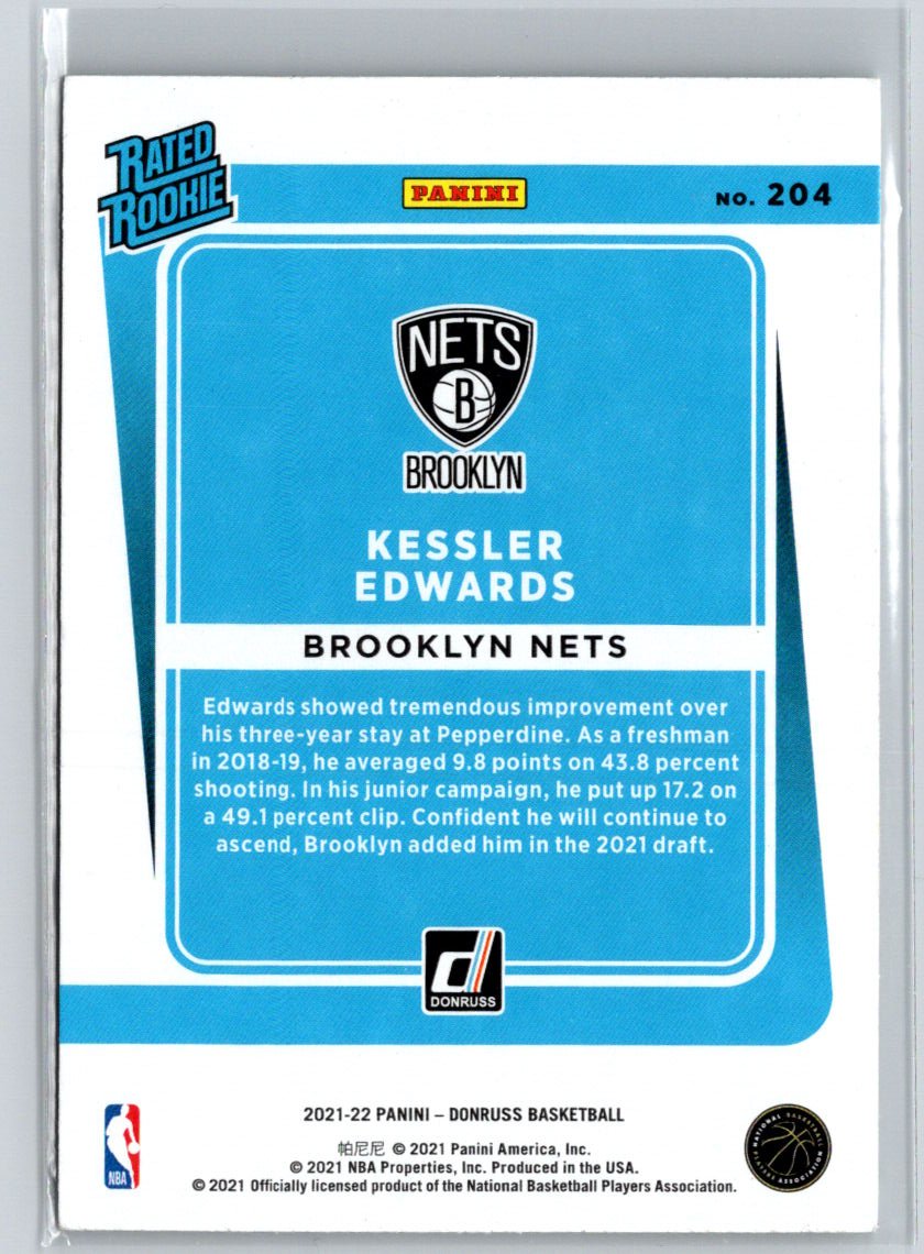 2021-22 Donruss #204 Kessler Edwards V46