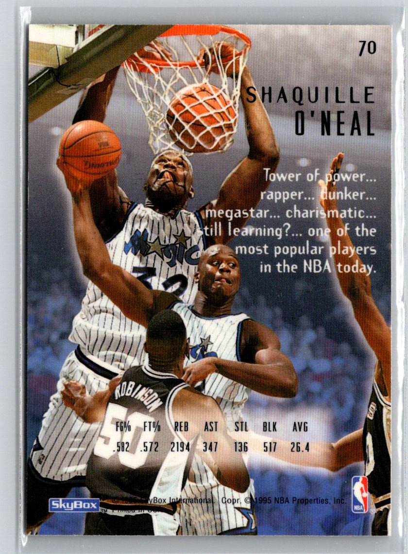 1994-95 SkyBox E-Motion #70 Shaquille O'Neal V46