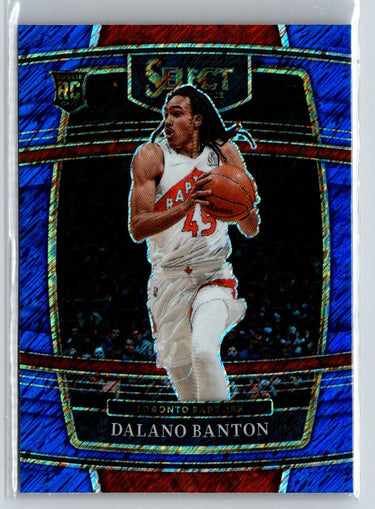 2021-22 Panini Select #91 Dalano Banton Blue Prizms V46