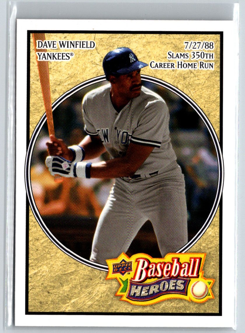 2008 Upper Deck Baseball Heroes #126 Dave Winfield V46
