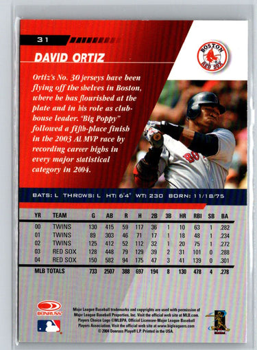 2005 Leaf #31 David Ortiz V47
