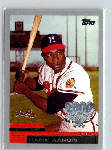 2000 Topps Opening Day #22 Hank Aaron V48