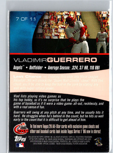 2006 Topps #7 Vladimir Guerrero 2K All-Stars V48