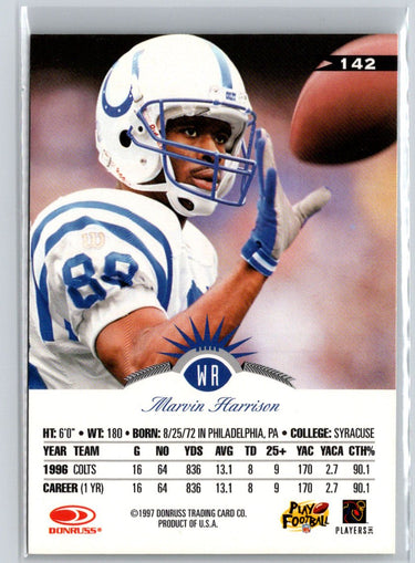 1997 Leaf #142 Marvin Harrison V48
