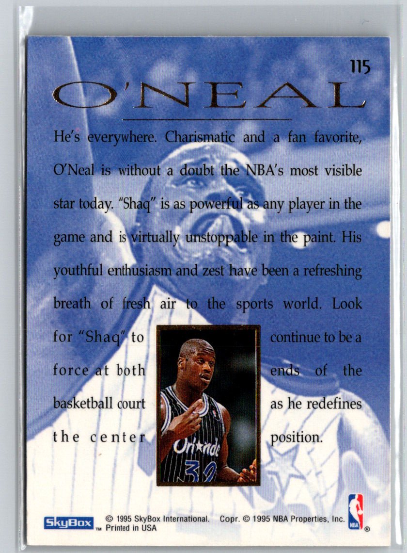 1994-95 SkyBox E-Motion #115 Shaquille O'Neal V51
