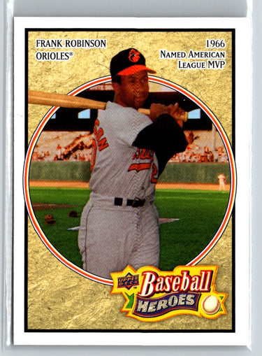2008 Upper Deck Baseball Heroes #18 Frank Robinson V52