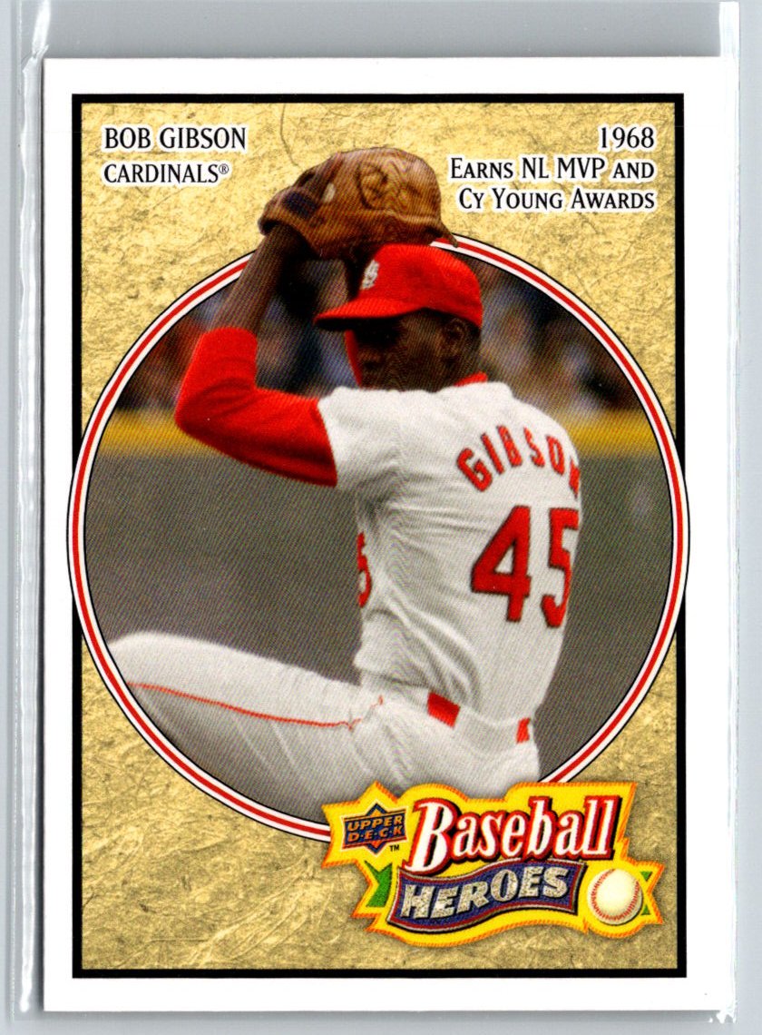 2008 Upper Deck Baseball Heroes #163 Bob Gibson V52