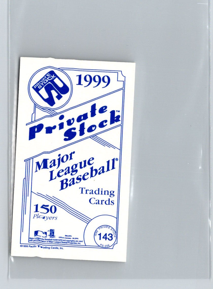 1999 Pacific Private Stock #143 Omar Vizquel PS-206 V52