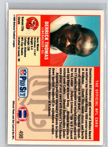 1989 Pro Set #498 Derrick Thomas V53