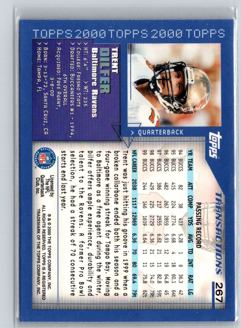 2000 Topps #267 Trent Dilfer V54