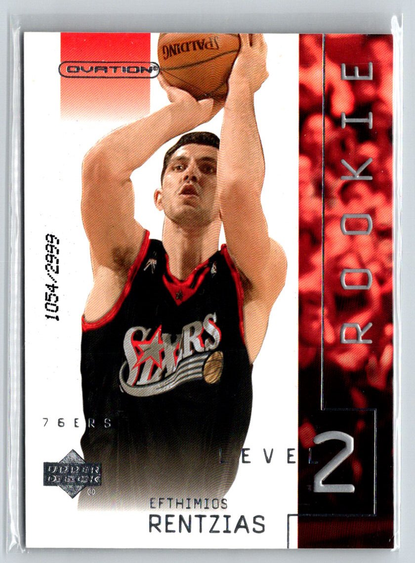 2002-03 Upper Deck Ovation #107 Efthimios Rentzias #/2999 V55