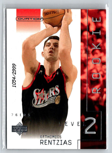 2002-03 Upper Deck Ovation #107 Efthimios Rentzias #/2999 V55