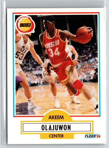 1990-91 Fleer #73 Akeem Olajuwon V55