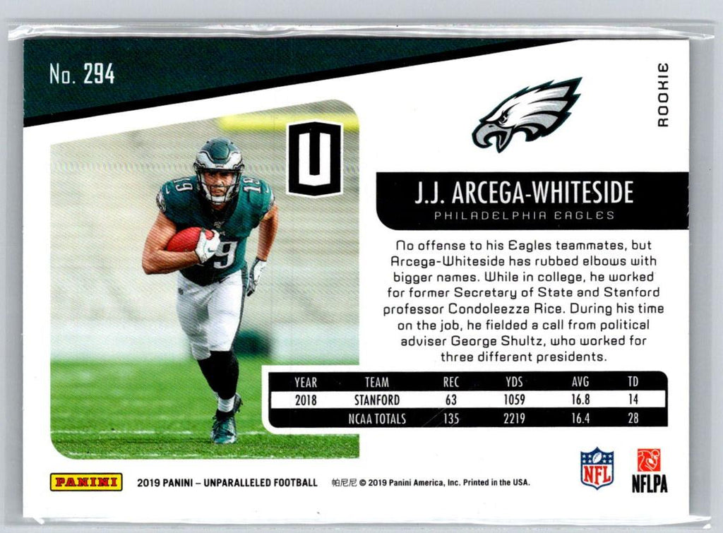 2019 Panini Unparalleled #294 J.J. Arcega-Whiteside V55